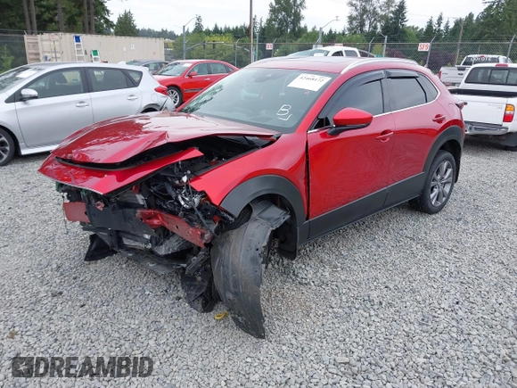 2023 Mazda CX-30 S Premium with VIN 3MVDMBDM1PM520048, listed as a IAAI auction lot 42468172 with 7,277 mi miles and . Bid and sale history available at DreamBid. Image 18.