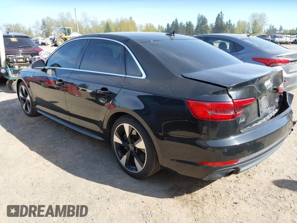 2017 Audi A4 Premium Plus with VIN WAUENAF42HN019863, listed as a IAAI auction lot 42046853 with 112,667 mi miles. Bid and sale history available at carsss.com. Image 3.