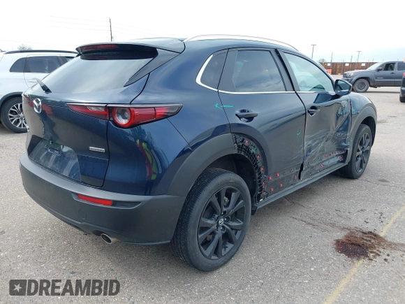 2024 Mazda CX-30 S Select Sport with VIN 3MVDMBBM3RM655084, listed as a IAAI auction lot 42213293 with 27,187 mi miles and . Bid and sale history available at carsss.com. Image 4.