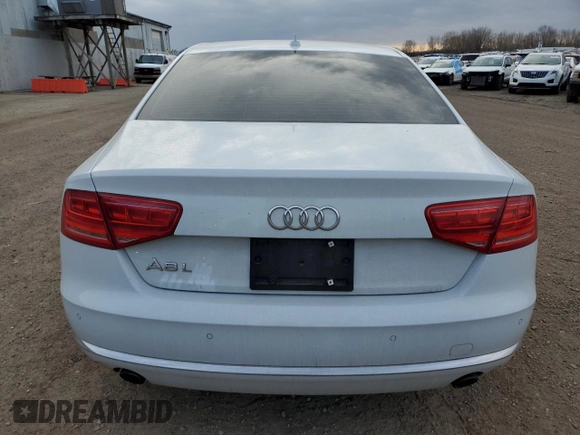 2013 Audi A8 3.0L with VIN WAURGAFD6DN004840, listed as a Copart auction lot 53507355 with 92,207 mi miles and Clean title. Bid and sale history available at DreamBid. Image 6.