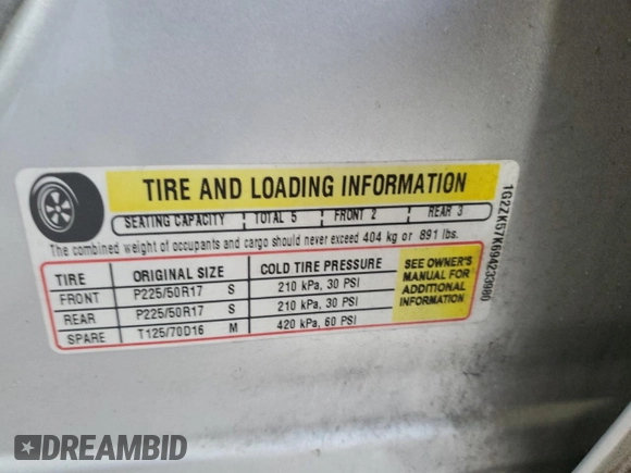 2009 Pontiac G6 GT 1SB z VIN 1G2ZK57K694233980, wystawiony jako Copart lot #54146815 z przebiegiem 96 973 mil mil oraz Szkoda całkowita • Salvage title. Historia ofert i sprzedaży dostępna na DreamBid. Obrazek 12.