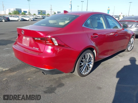 2014 Lexus IS 250 with VIN JTHBF1D24E5003436, listed as a IAAI auction lot 42658797 with 186,226 mi miles and . Bid and sale history available at DreamBid. Image 4.