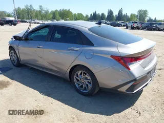 2024 Hyundai Elantra SEL with VIN KMHLM4DG9RU758372, listed as a IAAI auction lot 42165823 with 8,744 mi miles and . Bid and sale history available at carsss.com. Image 3.