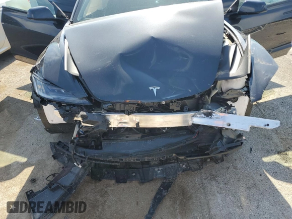 2025 Tesla Model 3 Long Range with VIN 5YJ3E1EA9SF965269, listed as a Copart auction lot 58576425 with Not provided miles and Salvage title. Bid and sale history available at DreamBid. Image 11.