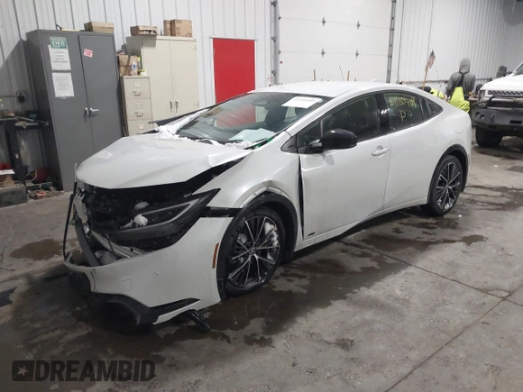 2024 Toyota Prius LE with VIN JTDADABUXR3017902, listed as a IAAI auction lot 41160409 with 4,387 mi miles. Bid and sale history available at carsss.com. Image 2.