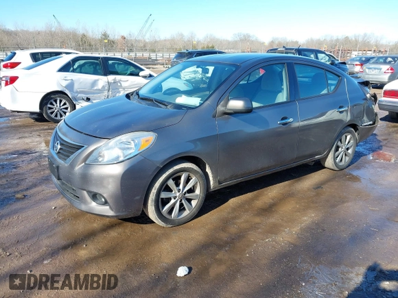 2014 Nissan Versa SV with VIN 3N1CN7AP9EL819833, listed as a IAAI auction lot 41351616 with 109,956 mi miles. Bid and sale history available at carsss.com. Image 2.