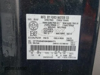 2008 Ford F-150 XLT z VIN 1FTPW045X8KB69171, wystawiony jako Copart lot #60268425 z przebiegiem 177 243 mil mil oraz Czysty tytuł • Clean title. Historia ofert i sprzedaży dostępna na DreamBid. Obrazek 12.