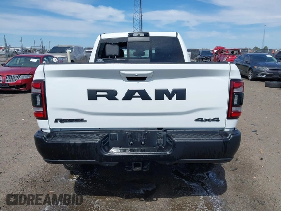 2024 Ram 2500 Rebel with VIN 3C6UR5EJ2RG278405, listed as a IAAI auction lot 41824632 with 29,303 mi miles. Bid and sale history available at carsss.com. Image 16.