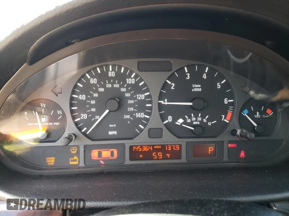 2004 BMW 3 Series 325xi with VIN WBAEU334X4PM60979, listed as a Copart auction lot 48737695 with 145,364 mi miles and Clean title. Bid and sale history available at DreamBid. Image 9.