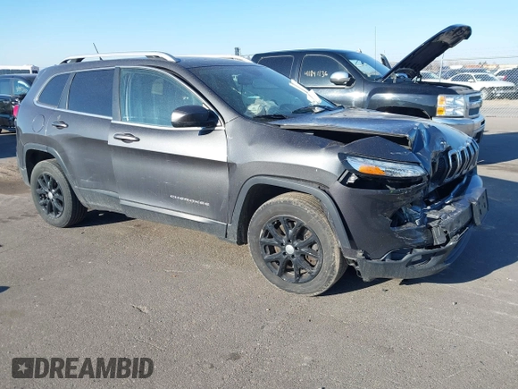 2016 Jeep Cherokee Latitude with VIN 1C4PJMCB8GW162224, listed as a IAAI auction lot 41847908 with 141,642 mi miles and . Bid and sale history available at carsss.com. Image 1.