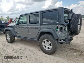 2022 Jeep Wrangler Unlimited Willys Sport with VIN 1C4HJXDMXNW158534, listed as a Copart auction lot 62179995 with 66,947 mi miles and Salvage title. Bid and sale history available at DreamBid. Image 2.