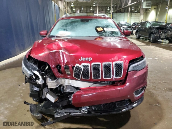 2021 Jeep Cherokee Limited with VIN 1C4PJMDX5MD211977, listed as a Copart auction lot 44218645 with 25,887 mi miles and Salvage Title. Bid and sale history available at carsss.com. Image 5.