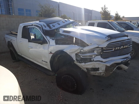 2019 Ram 3500 Laramie with VIN 3C63R3ML9KG542969, listed as a Copart auction lot 75699684 with 63,045 mi miles and Salvage Title. Bid and sale history available at carsss.com. Image 4.