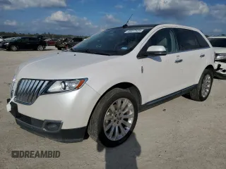 2012 Lincoln MKX with VIN 2LMDJ6JKXCBL19684, listed as a Copart auction lot 43017635 with 159,726 mi miles and Salvage Title. Bid and sale history available at carsss.com. Image 1.