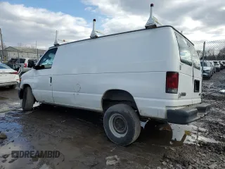 2008 Ford Econoline Cargo Commercial with VIN 1FTNE24W38DA02847, listed as a Copart auction lot 43975875 with 189,284 mi miles and Salvage Title. Bid and sale history available at DreamBid. Image 2.