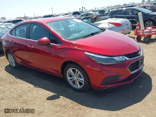 2017 Chevrolet Cruze LT with VIN 3G1BE5SM5HS536186, listed as a IAAI auction lot 42008630 with 102,064 mi miles. Bid and sale history available at carsss.com. Image 1.