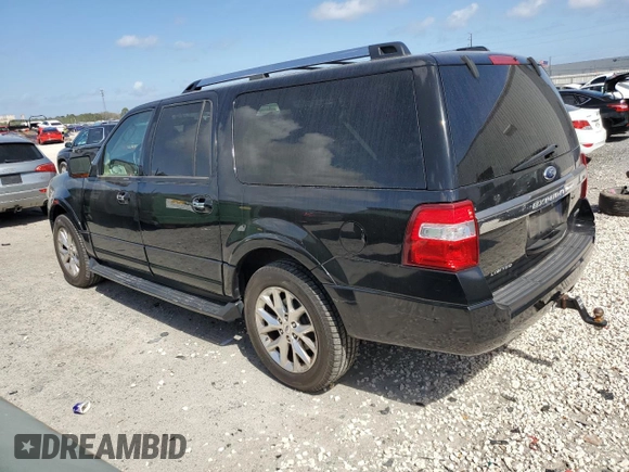2016 Ford Expedition Max Limited с VIN 1FMJK1KT5GEF20568, выставлен на аукционе Copart как лот 48924485 с пробегом 153 047 миль миль и Списание • Salvage title. История ставок и продаж доступна на DreamBid. Изображение 2.