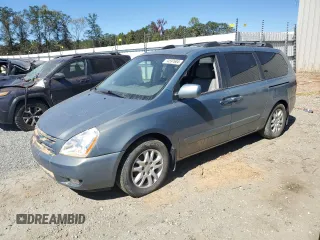 2008 Kia Sedona EX with VIN KNDMB233786265441, listed as a Copart auction lot 74597604 with 0 mi miles and Salvage Title. Bid and sale history available at carsss.com. Image 1.