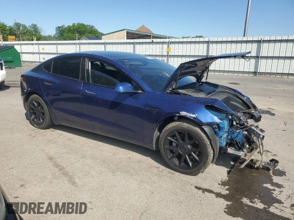 2023 Tesla Model 3 with VIN 5YJ3E1EA3PF436083, listed as a Copart auction lot 58864425 with 41,831 mi miles and Salvage title. Bid and sale history available at DreamBid. Image 4.