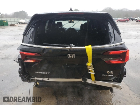 2024 Honda Odyssey Sport with VIN 5FNRL6H72RB059777, listed as a Copart auction lot 45190895 with 7,551 mi miles and Salvage Title. Bid and sale history available at DreamBid. Image 6.