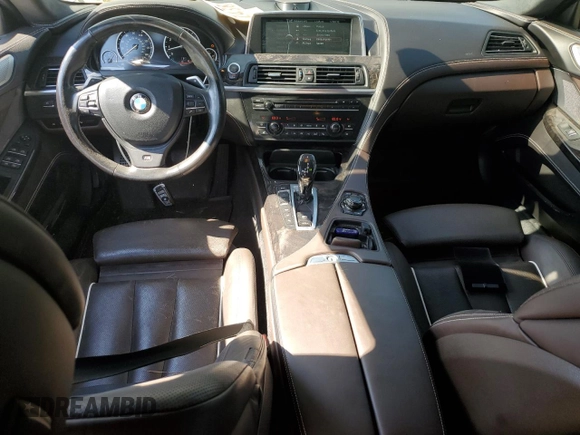 2013 BMW 6 Series 650i xDrive with VIN WBA6B4C54DD098738, listed as a Copart auction lot 75511714 with 81,581 mi miles and Salvage Title. Bid and sale history available at carsss.com. Image 8.