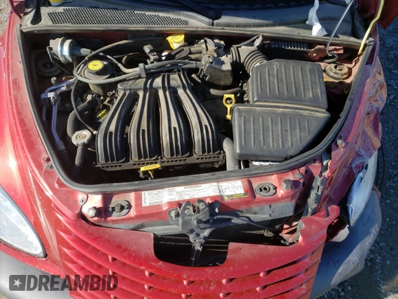 2002 Chrysler PT Cruiser Touring with VIN 3C4FY58B42T292814, listed as a Copart auction lot 81101984 with 57,293 mi miles and Salvage Title. Bid and sale history available at DreamBid. Image 12.