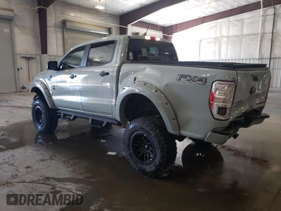 2021 Ford Ranger XL with VIN 1FTER4FH2MLD97098, listed as a Copart auction lot 56696975 with 21,565 mi miles and Salvage title. Bid and sale history available at DreamBid. Image 2.