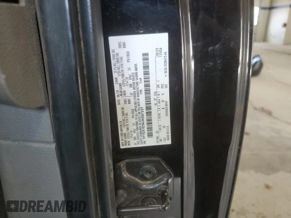 2018 Ford F-150 XL with VIN 1FTEX1E56JKE87237, listed as a Copart auction lot 48954505 with 184,784 mi miles and Salvage Title. Bid and sale history available at carsss.com. Image 12.