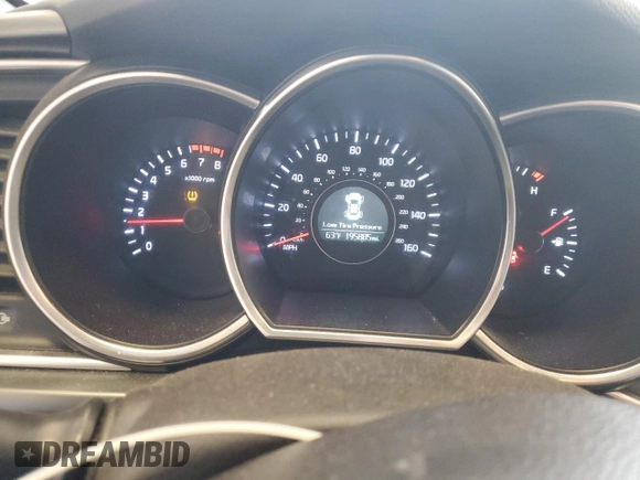 2014 Kia Optima LX with VIN KNAGM4A77E5471110, listed as a Copart auction lot 53179855 with 195,885 mi miles and Salvage Title. Bid and sale history available at carsss.com. Image 9.