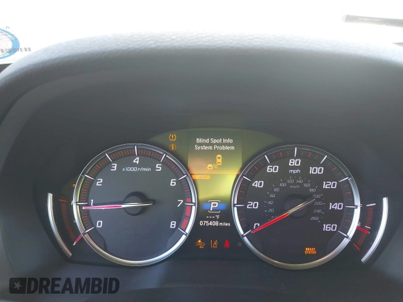 2019 Acura MDX Technology with VIN 5J8YD4H03KL016005, listed as a IAAI auction lot 41913564 with 75,408 mi miles and . Bid and sale history available at DreamBid. Image 7.