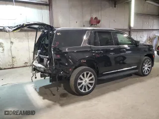 2024 Cadillac Escalade Premium Luxury Platinum with VIN 1GYS4DKL3RR214267, listed as a Copart auction lot 68439984 with 0 mi miles and Salvage Title. Bid and sale history available at carsss.com. Image 3.