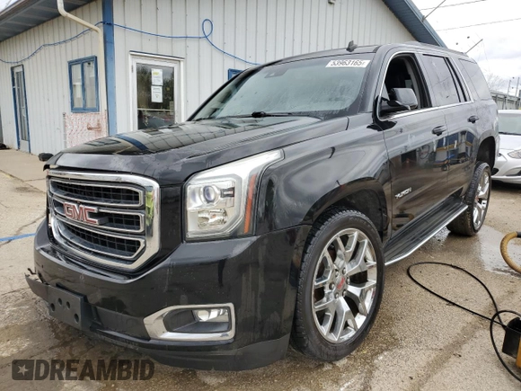 2015 GMC Yukon SLT z VIN 1GKS2BKC1FR112708, wystawiony jako Copart lot #53963165 z przebiegiem 123 331 mil mil oraz Szkoda całkowita • Salvage title. Historia ofert i sprzedaży dostępna na DreamBid. Obrazek 1.