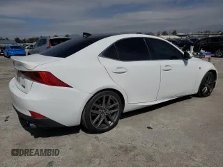 2017 Lexus IS 350 with VIN JTHBE1D29H5031465, listed as a Copart auction lot 49355215 with 86,634 mi miles and Salvage Title. Bid and sale history available at DreamBid. Image 3.