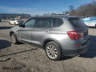 2014 BMW X3 xDrive28i with VIN 5UXWX9C58E0D15638, listed as a Copart auction lot 46378745 with 0 mi miles and Salvage Title. Bid and sale history available at carsss.com. Image 2.