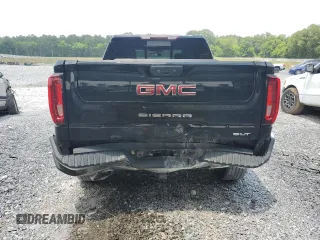 2022 GMC Sierra 1500 SLT with VIN 3GTU9DEDXNG122149, listed as a Copart auction lot 59527815 with 51,527 mi miles and Salvage title. Bid and sale history available at DreamBid. Image 6.