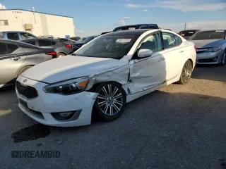 2015 Kia Cadenza Premium with VIN KNALN4D74F5172280, listed as a Copart auction lot 69117414 with 0 mi miles and Salvage Title. Bid and sale history available at carsss.com. Image 1.