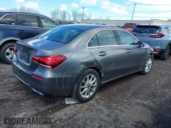 2019 Mercedes-Benz A 220 with VIN WDD3G4FB5KW024213, listed as a IAAI auction lot 42235197 with 49,251 mi miles and . Bid and sale history available at DreamBid. Image 4.