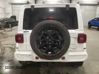 2021 Jeep Wrangler Unlimited Sahara High Altitude with VIN 1C4HJXEM0MW701659, listed as a Copart auction lot 86543654 with Not provided miles and Salvage title. Bid and sale history available at DreamBid. Image 6.
