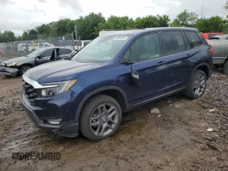 2022 Honda Passport EX-L with VIN 5FNYF8H54NB023046, listed as a Copart auction lot 63494925 with 27,245 mi miles and Salvage title. Bid and sale history available at DreamBid. Image 1.