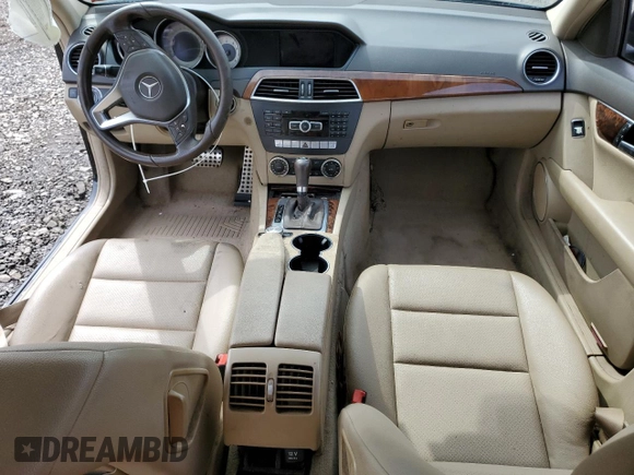 2013 Mercedes-Benz C 300 Sport with VIN WDDGF8AB0DR275628, listed as a Copart auction lot 51666525 with Not Provided miles and Salvage Title. Bid and sale history available at DreamBid. Image 8.
