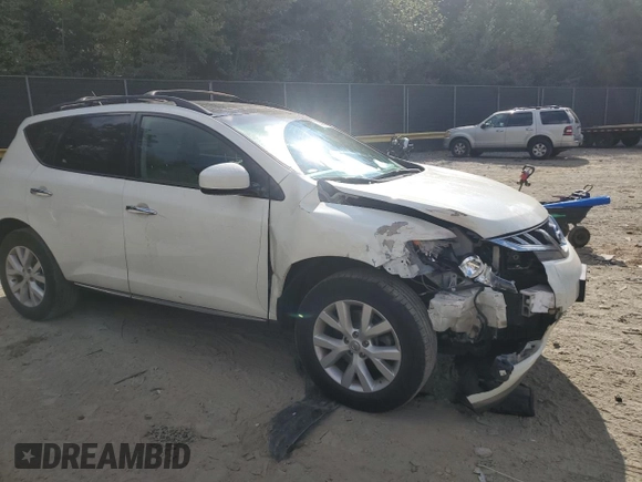 2011 Nissan Murano SV with VIN JN8AZ1MWXBW179389, listed as a Copart auction lot 70893614 with 141,937 mi miles and Salvage Title. Bid and sale history available at carsss.com. Image 4.