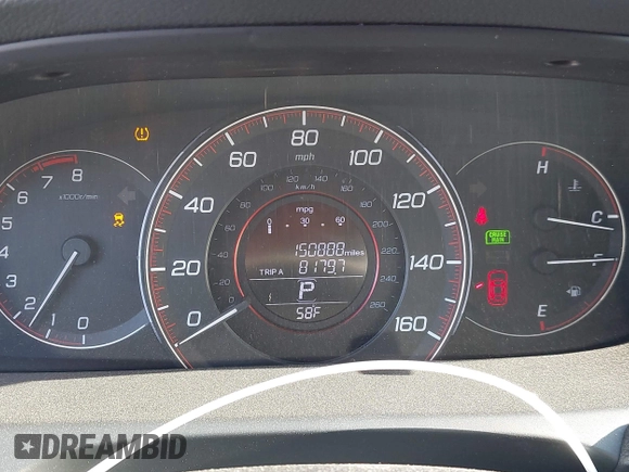 2015 Honda Accord Sport with VIN 1HGCR2F50FA024417, listed as a IAAI auction lot 42029652 with 150,888 mi miles and . Bid and sale history available at DreamBid. Image 7.