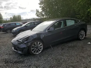 2018 Tesla Model 3 Long Range Battery z VIN 5YJ3E1EB2JF068866, wystawiony jako Copart lot #55053545 z przebiegiem Nie podano mil oraz Szkody całkowita. Historia ofert i sprzedaży dostępna na DreamBid. Obrazek 1.