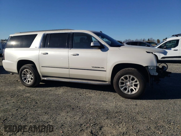 2015 GMC Yukon XL SLT with VIN 1GKS1HKC2FR130964, listed as a Copart auction lot 87796695 with 173,020 mi miles and Salvage Title. Bid and sale history available at carsss.com. Image 4.