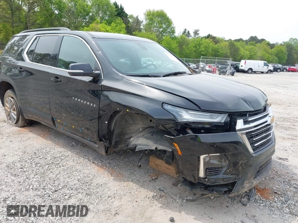2022 Chevrolet Traverse LT Cloth with VIN 1GNERGKWXNJ116112, listed as a IAAI auction lot 42048535 with 44,792 mi miles and . Bid and sale history available at DreamBid. Image 6.