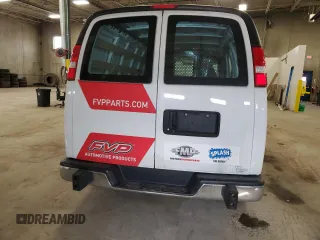 2020 GMC Savana Cargo Van with VIN 1GTW7AFG9L1223393, listed as a Copart auction lot 49453135 with 131,260 mi miles and Salvage Title. Bid and sale history available at carsss.com. Image 6.