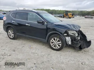 2015 Nissan Rogue SV with VIN KNMAT2MT5FP527379, listed as a Copart auction lot 51789225 with 166,035 mi miles and Salvage Title. Bid and sale history available at carsss.com. Image 4.