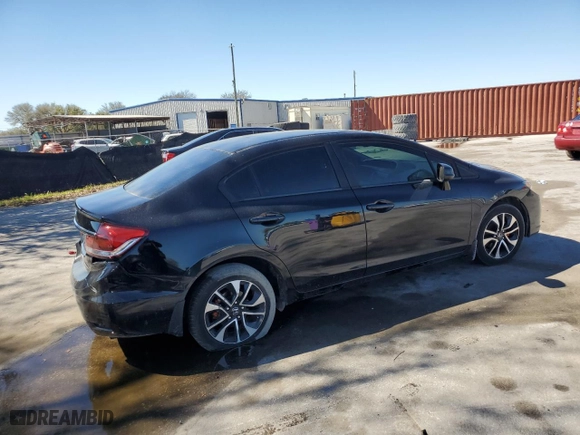 2013 Honda Civic Sdn EX-L with VIN 2HGFB2F98DH502828, listed as a Copart auction lot 45534405 with 207,146 mi miles and Salvage Title. Bid and sale history available at carsss.com. Image 3.