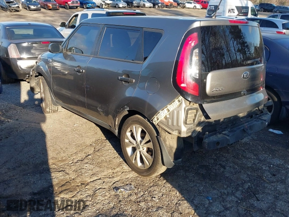 2016 Kia Soul + with VIN KNDJP3A51G7302491, listed as a IAAI auction lot 41794567 with 123,425 mi miles. Bid and sale history available at carsss.com. Image 3.