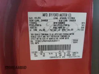 2006 Ford Escape Hybrid with VIN 1FMCU96H46KA20411, listed as a Copart auction lot 51692785 with 208,960 mi miles and Clean Title. Bid and sale history available at carsss.com. Image 13.